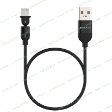 Кабель Maxvi MC-19M black, USB-A - microUSB, 2.4A, LED ток макс. нагрузки 2.4А, макс. напряжение 5V; стандарт USB 2.0; длина кабеля 1.5м, нейлоновая оплетка, металлические корпуса разъемов,LED подсветка, цвет: черный