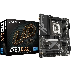 Материнская плата Gigabyte Z790 D AX, LGA 1700, Intel Z790, 4xDDR5, 4xSATA, 3xM.2, 1xPCI-E 5.0 x16, 1xPCI-E 4.0 x4, 2xPCI-E 3.0 x1, 1xHDMI, 1xDP, 1x 2.5Gb LAN, 4xUSB-A 3.2 Gen 1, 1xUSB-A 3.2 Gen 2, 2xUSB-A 2.0, 1xUSB-C 3.2 Gen 2, 3x3.5 мм, 7.1, ATX