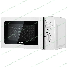 Микроволновая печь BBK 20MWS-777M/W белый, 20 л, 700 Вт, переключатели- поворотный механизм