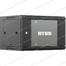 Шкаф коммутационный NTSS (NTSS-W9U6060GS-BL) настенный 9U 570x600мм пер.дв.стекл 60кг черный 22кг