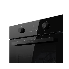 Духовой шкаф Kuppersberg HO 606 Black, High-Tech, 78 л, поворотное управление, дисплей, таймер, 6 режимов, макс. температура 310 градусов, телескопические направляющие (на 1 уровень), цвет черный, цвет фурнитуры черный