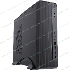 Корпус Foxline FL-418-SFX400-U32C, Slim-Desktop, чёрный
