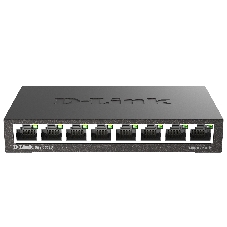 Коммутатор D-Link DGS-1008D/R1A, 8×1 Гбит/с, неуправляемый