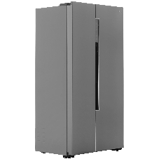 Холодильник Haier HRF-522DS6RU серебристый двухкамерный 334/173л морозилка слева, No Frost, Side by Side