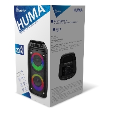 Портативная колонка SmartBuy HUMA 20 Вт, Bluetooth, MP3, FM, LED-подсветка (SBS-5860)