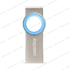 Флешка USB SmartBuy MC2 Metal Blue (SB032GbMC2), 32Gb, USB 2.0, R/W 25/15, синий/серебристый