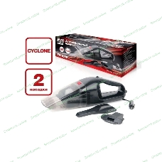 Пылесос автомобильный AVS Turbo PA-1005 черный, 60 Вт, уборка сухая, пылесборник контейнер 0.35 л