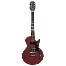 Электрогитара STAGG SEL-HB90 CHERRY 6-ти струнная, корпус массив красного дерева, гриф красное дерево, накладка палисандр, 22 лада, звукосниматели 1х P90, 1х хамбакер, регуляторы 1x громкости, 1x тона, 3-х поз. переключатель, цвет Cherry