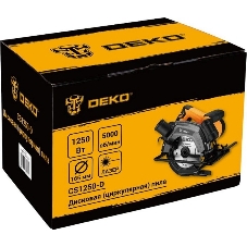 Дисковая (циркулярная) пила DEKO CS1250-D, 1250Вт, 165мм диск