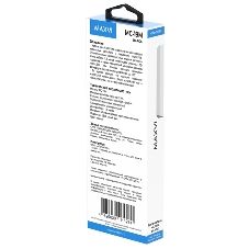 Кабель Maxvi MC-19M black, USB-A - microUSB, 2.4A, LED ток макс. нагрузки 2.4А, макс. напряжение 5V; стандарт USB 2.0; длина кабеля 1.5м, нейлоновая оплетка, металлические корпуса разъемов,LED подсветка, цвет: черный