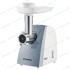 Мясорубка электрическая Maunfeld MMG.231W белый, 2000 Вт, 1.5 кг/мин, реверс, защита от перегрузки, насадки - 5