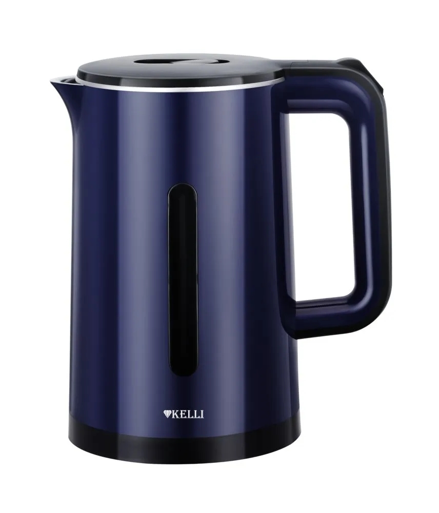Чайник электрический Kelli KL-1375 1,8л. пластик, синий