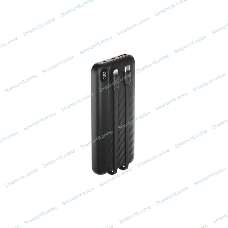 Портативный аккумулятор OLMIO L-10, 10000mAh, 22.5W, QC3.0, PD, LCD, + кабели Lightning\Type-C, черный