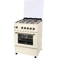 Плита газовая Nordfrost GG 6061 Y бежевый, конфорок 4 шт, духовка 63 л, 60 см x 89 см x 60 см