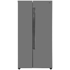 Холодильник Haier HRF-522DS6RU серебристый двухкамерный 334/173л морозилка слева, No Frost, Side by Side