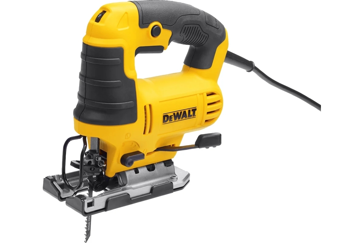 Лобзик электрический DeWalt DWE349-KS с верхней рукояткой, 650 Вт, ход 20 мм