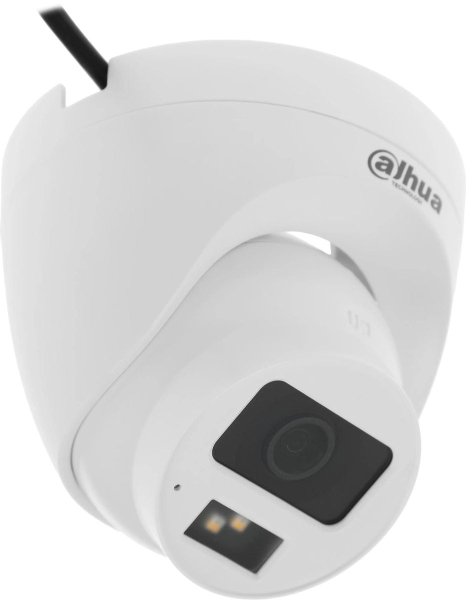 Камера видеонаблюдения аналоговая Dahua DH-HAC-HDW1200CLQP-IL-A-0280B-S6 2.8-2.8мм HD-CVI HD-TVI цв. корп.:белый (DH-HAC-HDW1200CLQP-IL-A-0280B)