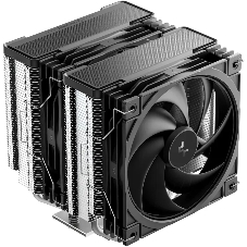 Кулер для процессора DEEPCOOL AG620 G2 LGA1954/1851/1700/AM5/AM4 (9шт/кор, TDP 270W, PWM, DUAL Black Fan 120mm, 6 тепл. трубок, черный) RET