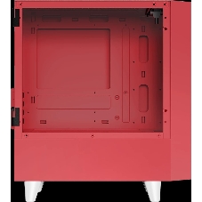 Компьютерный корпус WIZMAX EM1 Woofer, mATX, mITX красный, Mini-Tower, без БП, TG, 1x160мм + 1x120мм LED, 1xUSB-A 3.0 + 2xUSB-A 2.0