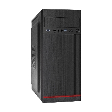 Компьютерный корпус Miditower ExeGate AA-442U2-UNS350 (ATX, БП UNS350 с вент. 12см, 1хUSB+2хUSB 3.0, аудио, черный)