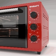 Мини-печь KRAFT KN-MO 3904 FRKR красный