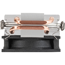 Кулер ExeGate Wizard EXX200-PWM.RGB (Al+Cu, 2 тепл.трубки, LGA775/1150/1151/1155/1156/1200/1700/1851/AM2/AM2+/AM3/AM3+/AM4/AM5/FM1/FM2/754/939/940, TDP 95W, Fan 90мм, PWM, 800-2400RPM, Hydro bearing, 4pin, 11-24db, 305г, RGB подсветка, с термопастой, на защелках, RTL)