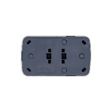 Розетка EKF Basic Минск EGR16-128-10 2-местная ОП 16А с заземлением белая