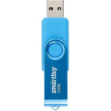 Флешка USB Smartbuy Twist Blue (SB032Gb2TWB), 32Gb, USB 2.0, R/W 15/12, синий