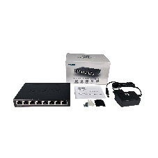 Коммутатор D-Link DGS-1008D/R1A, 8×1 Гбит/с, неуправляемый