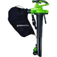 Воздуходув-Садовый Пылесос аккумуляторный GreenWorks GD40BVII, 40V, бесщеточный, без АКБ и ЗУаккумуляторный (2406907)