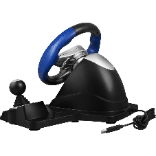 Руль черный SVEN GC-W600 (виброотдача, педали, джойстик, 12 кн., USB)
