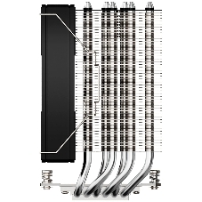 Кулер ID-COOLING SE-610-XT BASIC черный 120мм алюминий/медь 2000rpm 29.85db 4-pin 250W 151мм