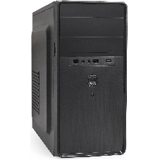 Компьютерный корпус Minitower ExeGate BA-309-UNS450 (mATX, БП UNS450 с вент. 12см, 2*USB, HD аудио, черный)