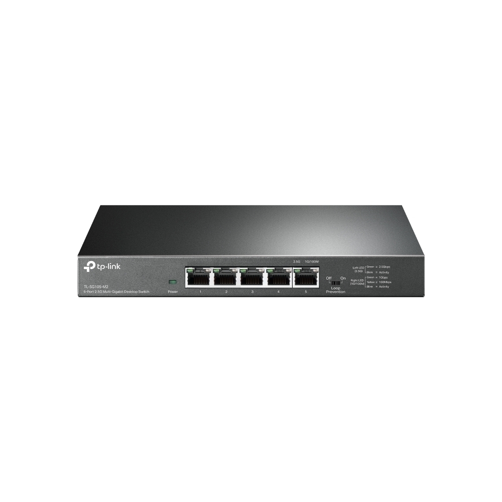 Коммутатор TP-Link TL-SG105-M2, 5×2.5 Гбит/с, неуправляемый