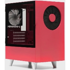 Компьютерный корпус WIZMAX EM1 Woofer, mATX, mITX красный, Mini-Tower, без БП, TG, 1x160мм + 1x120мм LED, 1xUSB-A 3.0 + 2xUSB-A 2.0