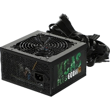 Блок питания Aerocool/Formula KCAS PLUS 600W, 600Вт, 80 PLUS Bronze, 120мм, черный