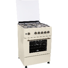 Плита газовая Nordfrost GG 6061 Y бежевый, конфорок 4 шт, духовка 63 л, 60 см x 89 см x 60 см