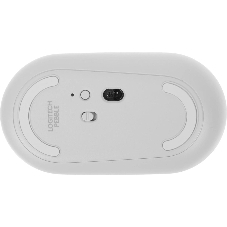 Мышь беспроводная Logitech Pebble M350 белый, 1000 dpi, радиоканал, Bluetooth, USB, кнопки - 3