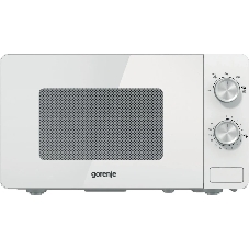 Микроволновая печь Gorenje MO20E1W2 белый, 20 л, 800 Вт, переключатели - поворотный механизм