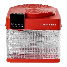 Сушилка для овощей и фруктов Galaxy Line GL 2630, красный, с электронным управлением, 450 Вт