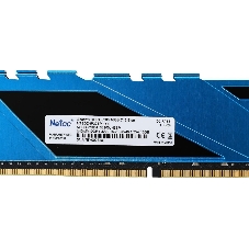 Оперативная память NETAC Shadow, DDR4, 16GB (1x16GB), 3200MHz, CL16, DIMM, с радиаторами, синий