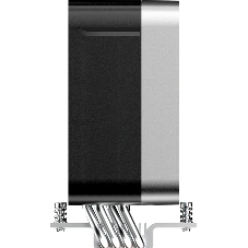 Кулер для процессора Ocypus Delta A40 EX BK Digital, 120мм ARGB FAN, Top Display Panel, 4 HEAT PIPES, 4-PIN PWM, 500-1800 RPM, 29DBA, HYDRO BEARING, LGA115X/1200/1700/18XX, AM4/AM5