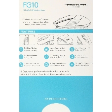 Мышь беспроводная A4Tech Fstyler FG10 черный/синий, 2000 dpi, радиоканал, USB, кнопки - 4