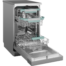 Посудомоечная машина Weissgauff DW 4539 Inverter Touch AutoOpen Inox, серебристый, 44.8 см, 10 компл., сушка конденсационная, 42 дБ, класс A+++