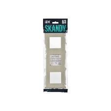 Рамка 3-м IEK SKANDY SK-F01B бежевый SK-M32-K10