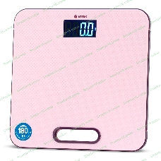 Весы напольные Vitek VT-1968 P (электронные, максимальная нагрузка 180 кг, погрешность измерения +/- 0.1 кг, определение массовой доли воды, определение содержания жировой ткани, память)