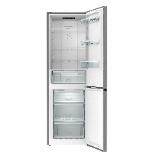 Холодильник Gorenje NRKE62XL серебристый металлик двухкамерный 203/99л морозилка снизу, No Frost