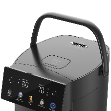 Термопот BQ TP5001 Black. Мощность 1600 Вт/Объем 5 л/Сенсорный LED-дисплей/Поддержание температуры/Функция дехлорирования/Регулировка темперы от 40 до 90 'C/Система защиты: от перегрева, от включения без воды, блокировка подачи воды/Внутренняя колба из нержавеющей стали AISI 304/Съемная крышка/Ручка для переноски/Электрическая помпа/Длина шнура 0.85 м