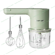 Миксер аккумуляторный Galaxy Line GL 2234, зеленый, ручной, 50 Вт