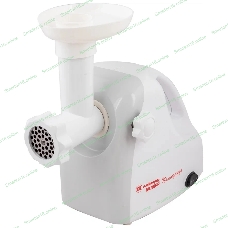 Мясорубка электрическая БЕЛВАР КЭМ-П2У 303-02 белый, 1500 Вт, 0.4 кг/мин, реверс, насадки - 5